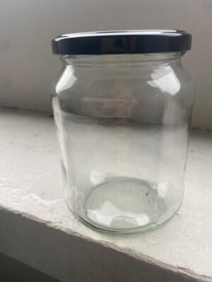 Glas  m/metallåg (720 ml.) NYHED